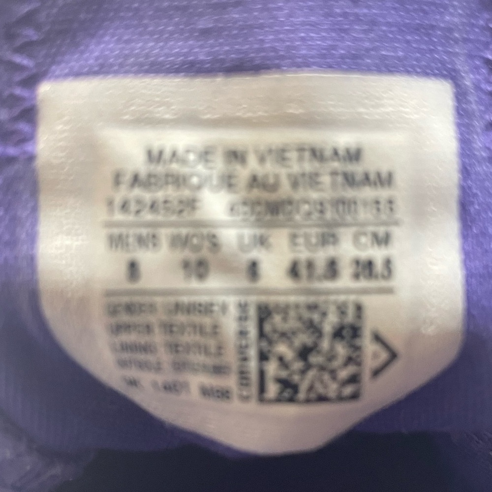 Converse All Stars low top Purple tie dye Canvas Sneakers W10 M8 - Picture 2 of 8